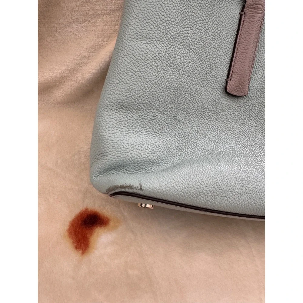 Kate Spade Margaux Large Satchel Leather Blue Gray PXRUA160 Crossbody Bag